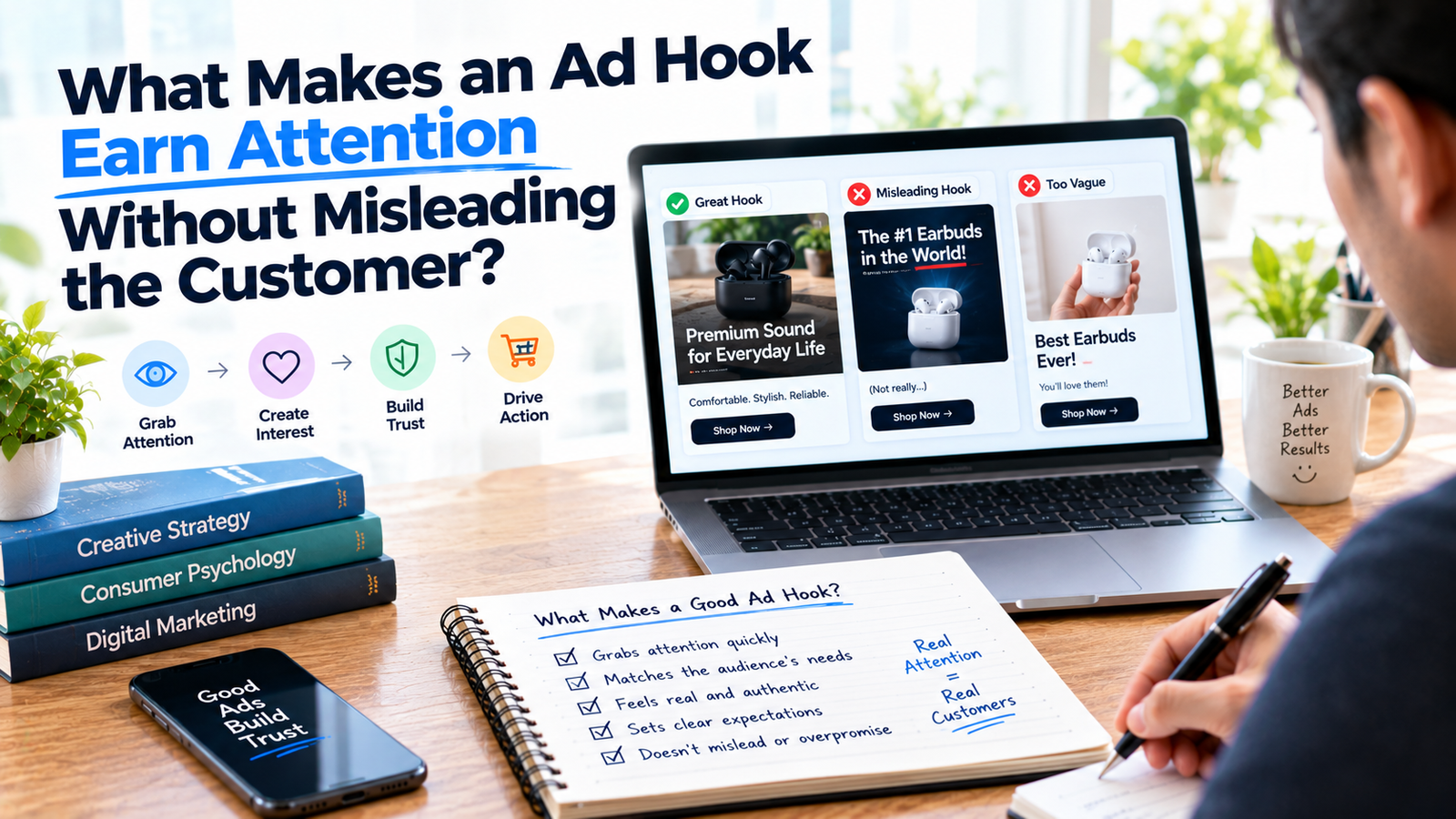What Makes an Ad Hook Earn Attention Without Misleading the Customer?