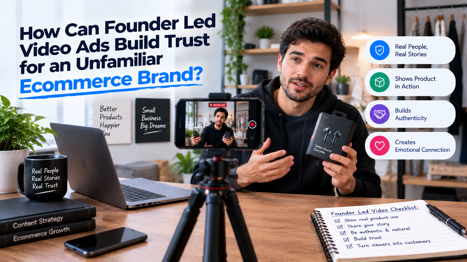 How Can Founder Led Video Ads Build Trust for an Unfamiliar Ecommerce Brand?