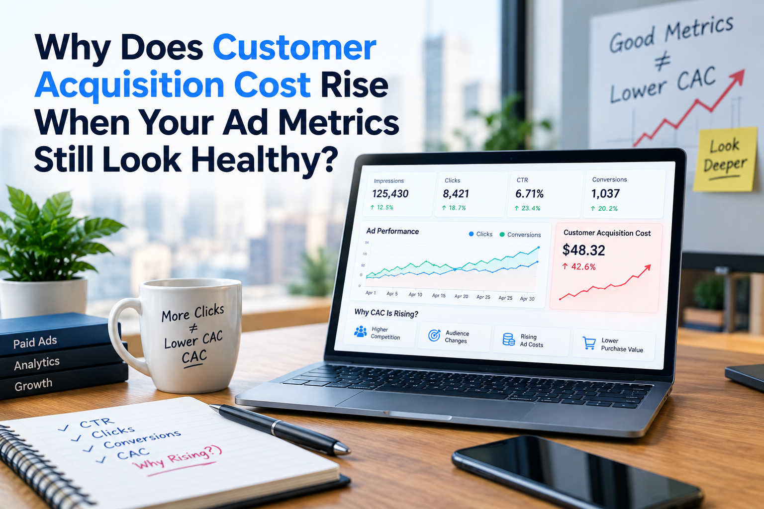 Why Does Customer Acquisition Cost Rise When Your Ad Metrics Still Look Healthy?