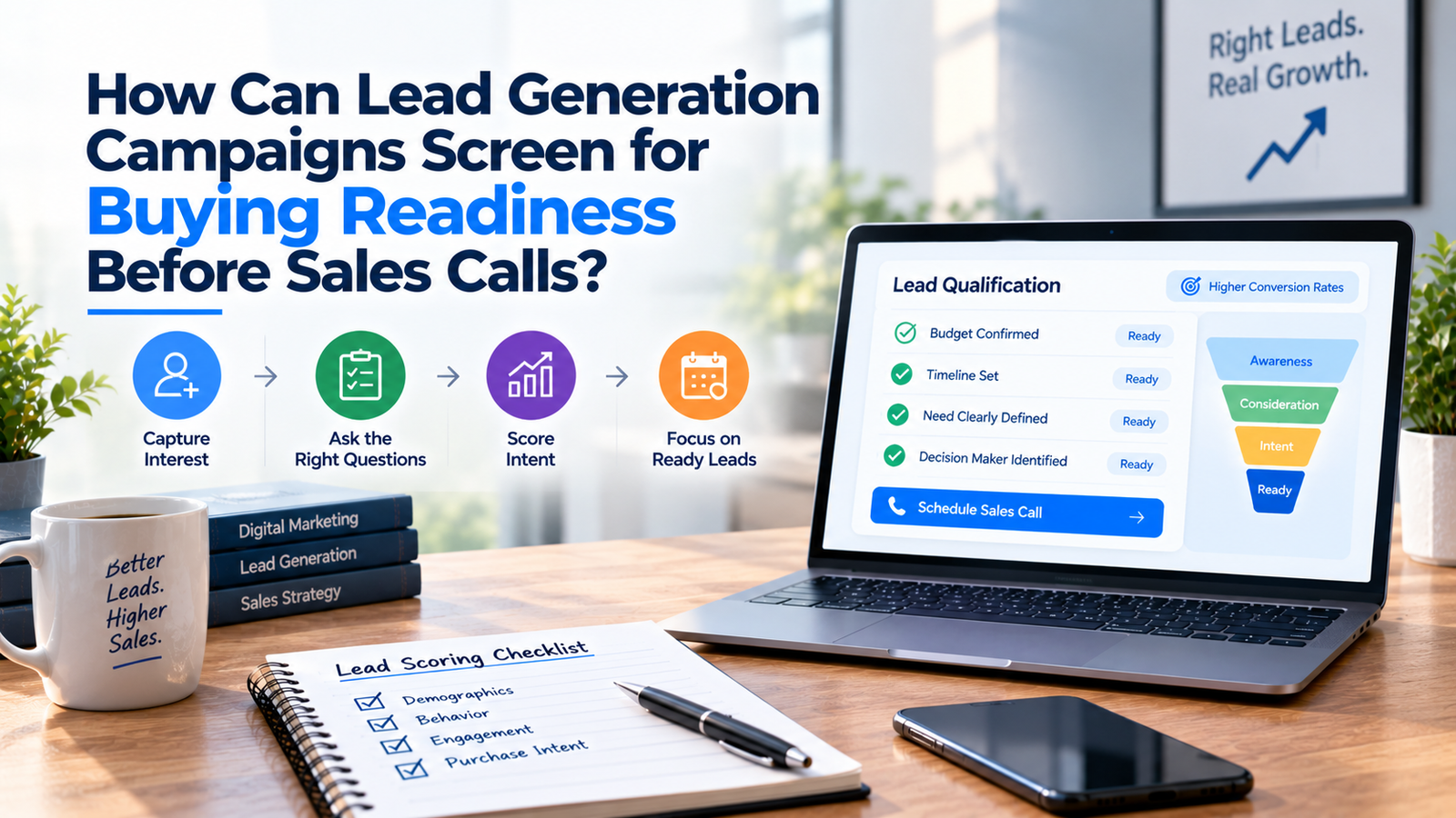 How Can Lead Generation Campaigns Screen for Buying Readiness Before Sales Calls?