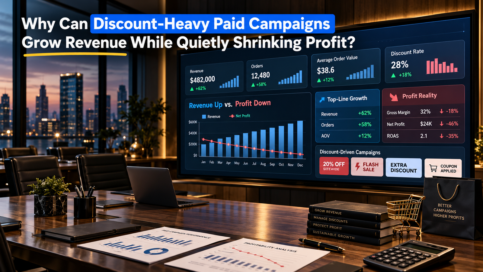Why Can Discount-Heavy Paid Campaigns Grow Revenue While Quietly Shrinking Profit?
