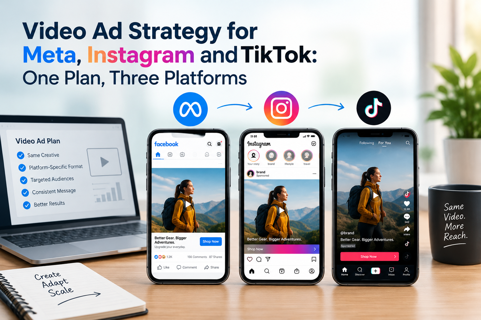 Video Ad Strategy for Meta, Instagram and TikTok: One Plan, Three Platforms