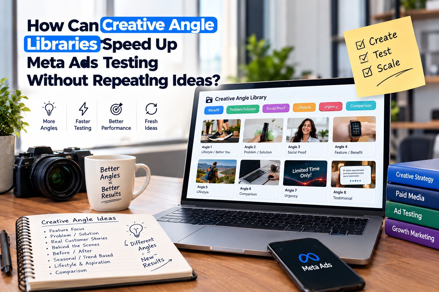 How Can Creative Angle Libraries Speed Up Meta Ads Testing Without Repeating Ideas?