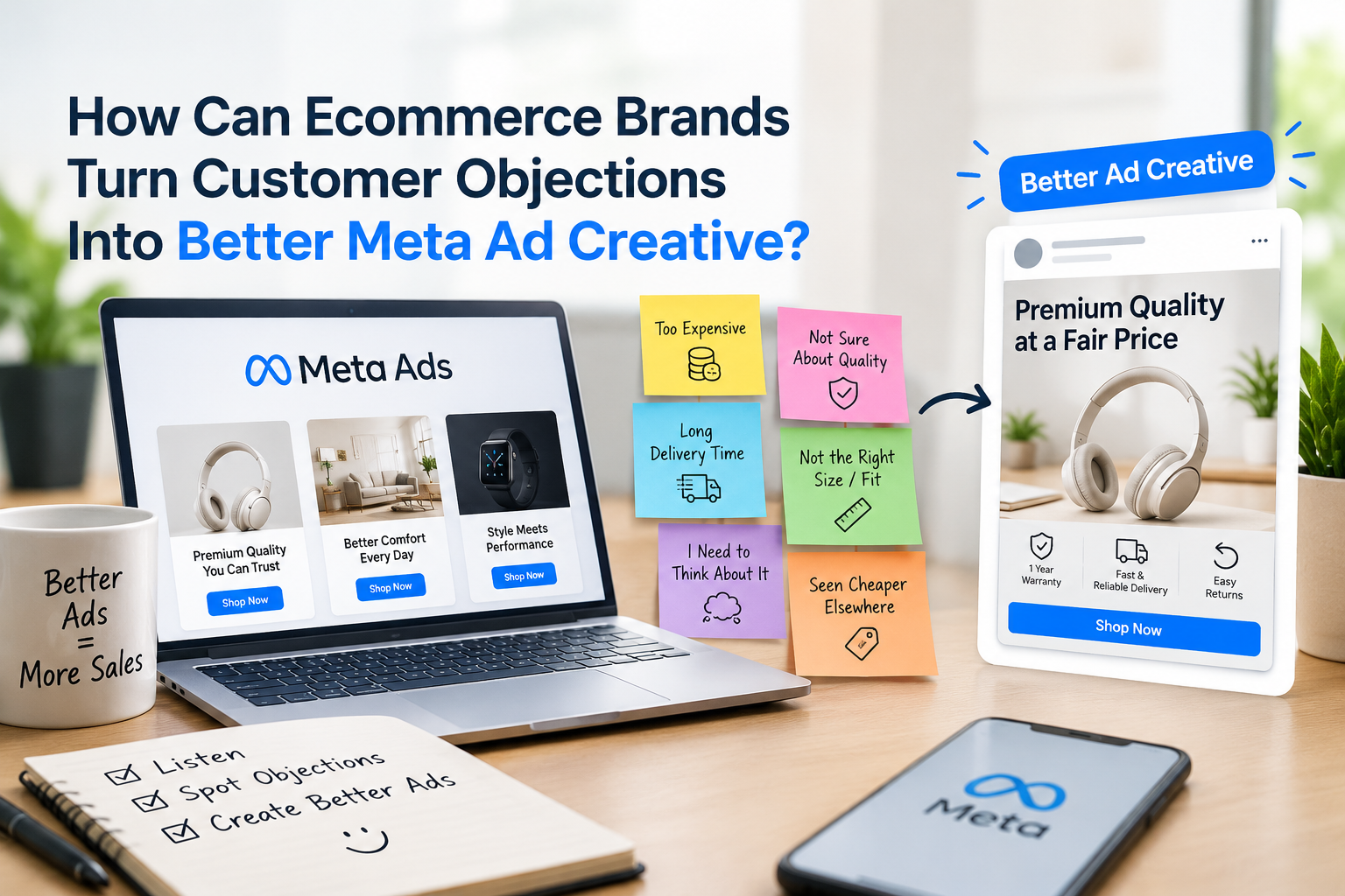How Can Ecommerce Brands Turn Customer Objections Into Better Meta Ad Creative?