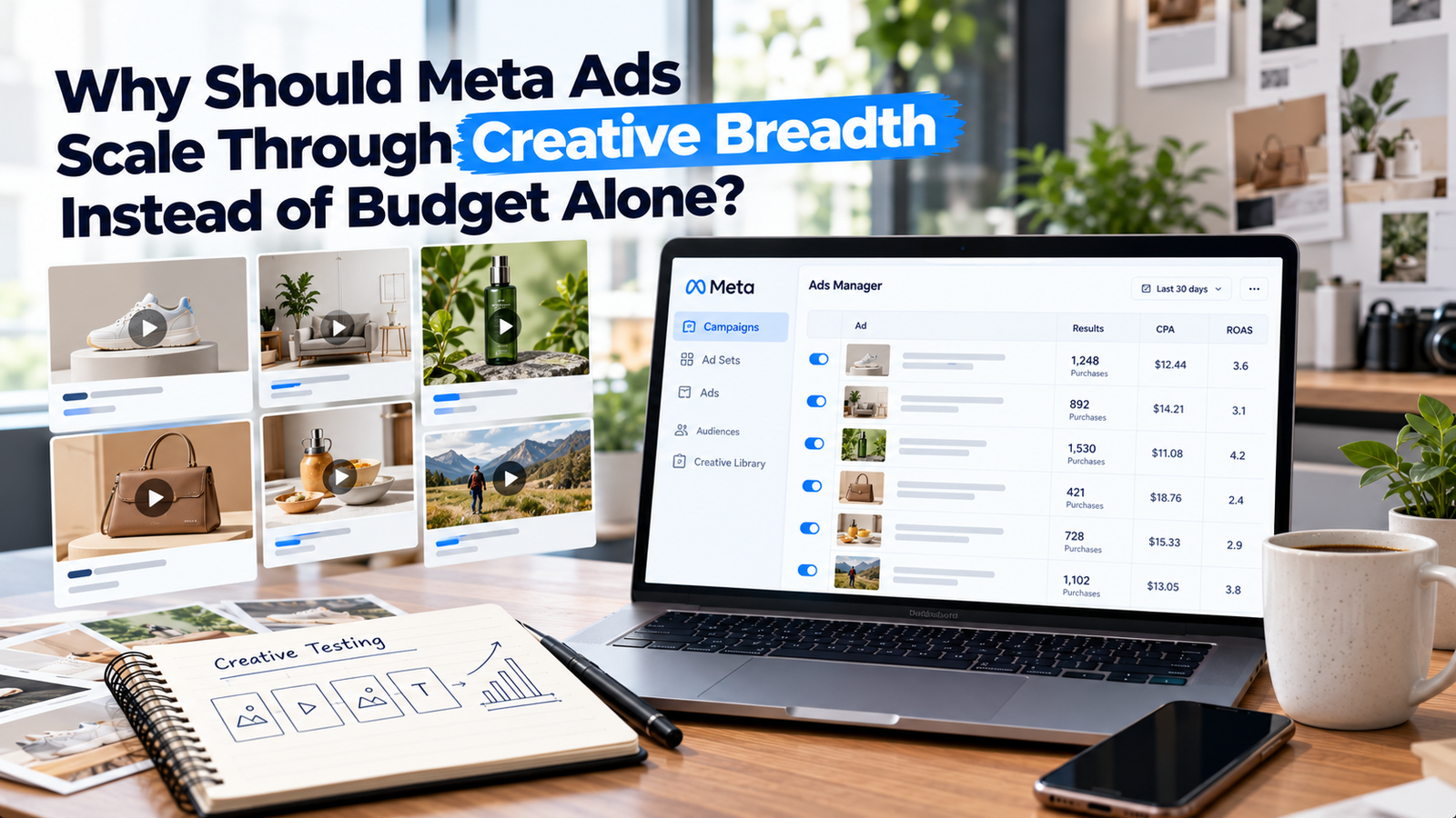 Why Should Meta Ads Scale Through Creative Breadth Instead of Budget Alone?