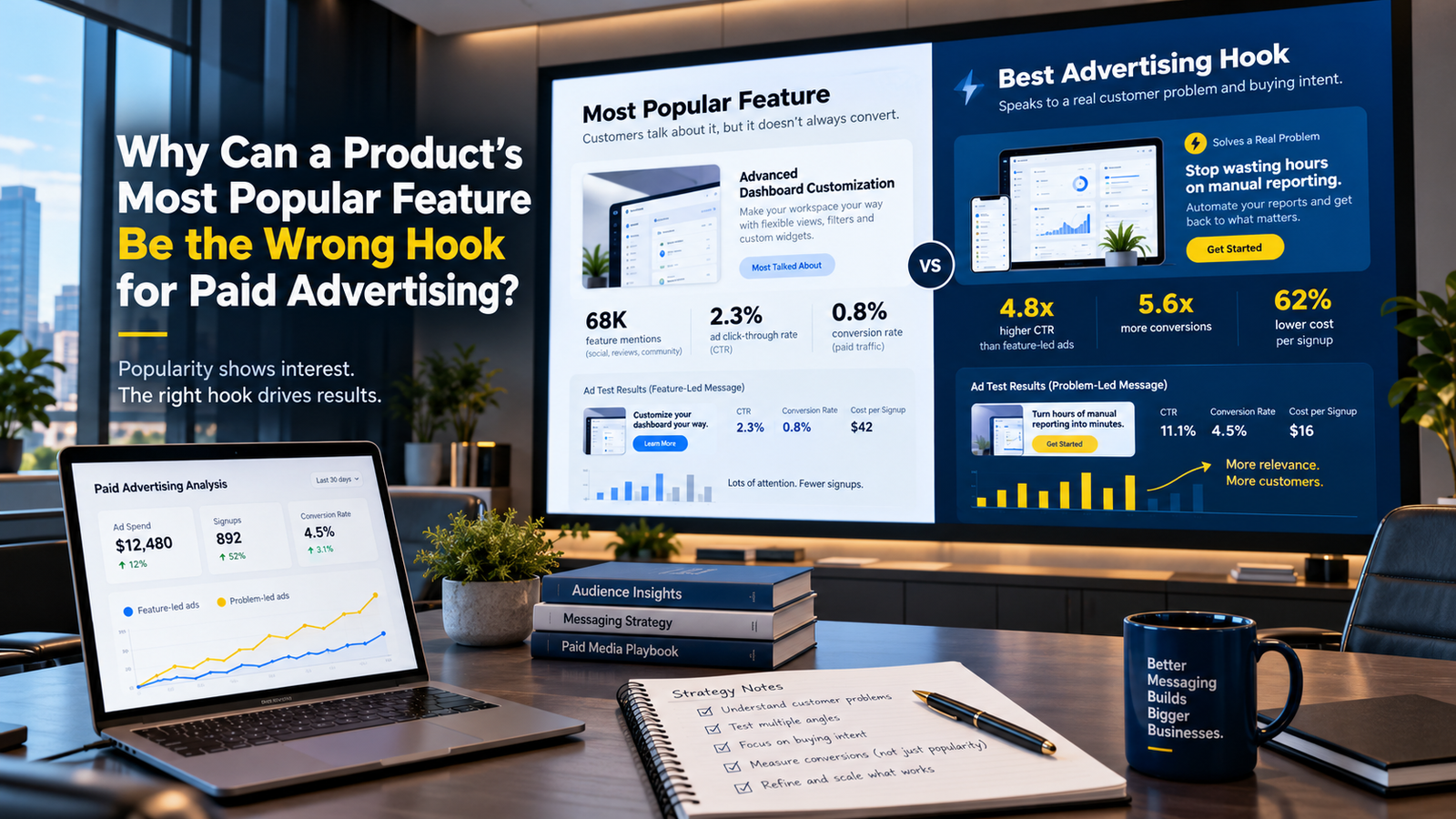 Why Can a Product’s Most Popular Feature Be the Wrong Hook for Paid Advertising?